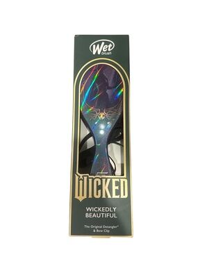 Wicked x Wet Brush “Wickedly Beautiful” Original Detangler & Bow Clip – NIB